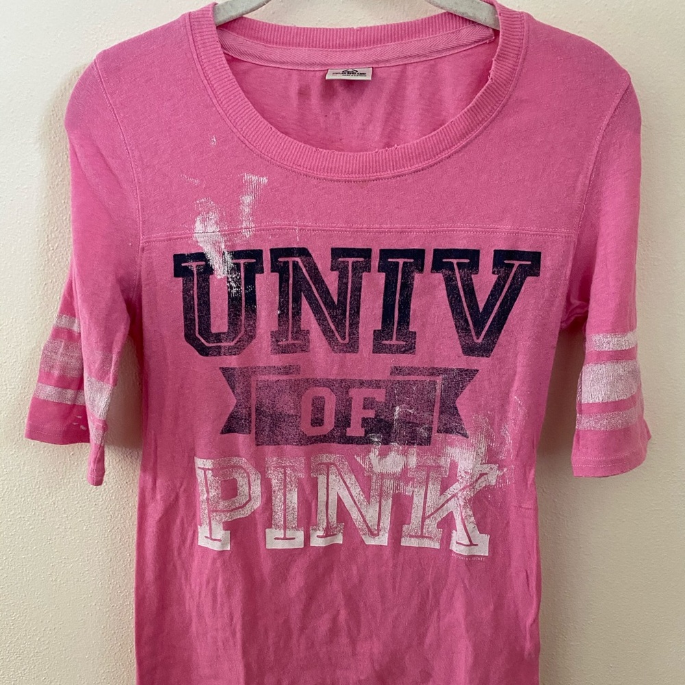 PINK University Size M Top - 3/4 Sleeve in EUC